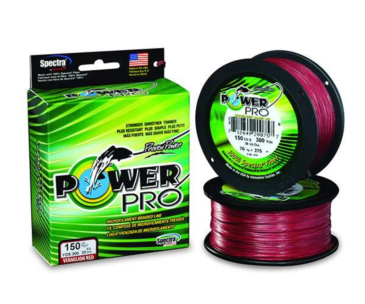 Power Pro PowerPro Braided Spectra Fiber Line - Vermilion Red - 3000yds.