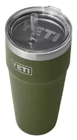 YETI Rambler Cup - 26 Oz. - Straw Lid - Highlands Olive